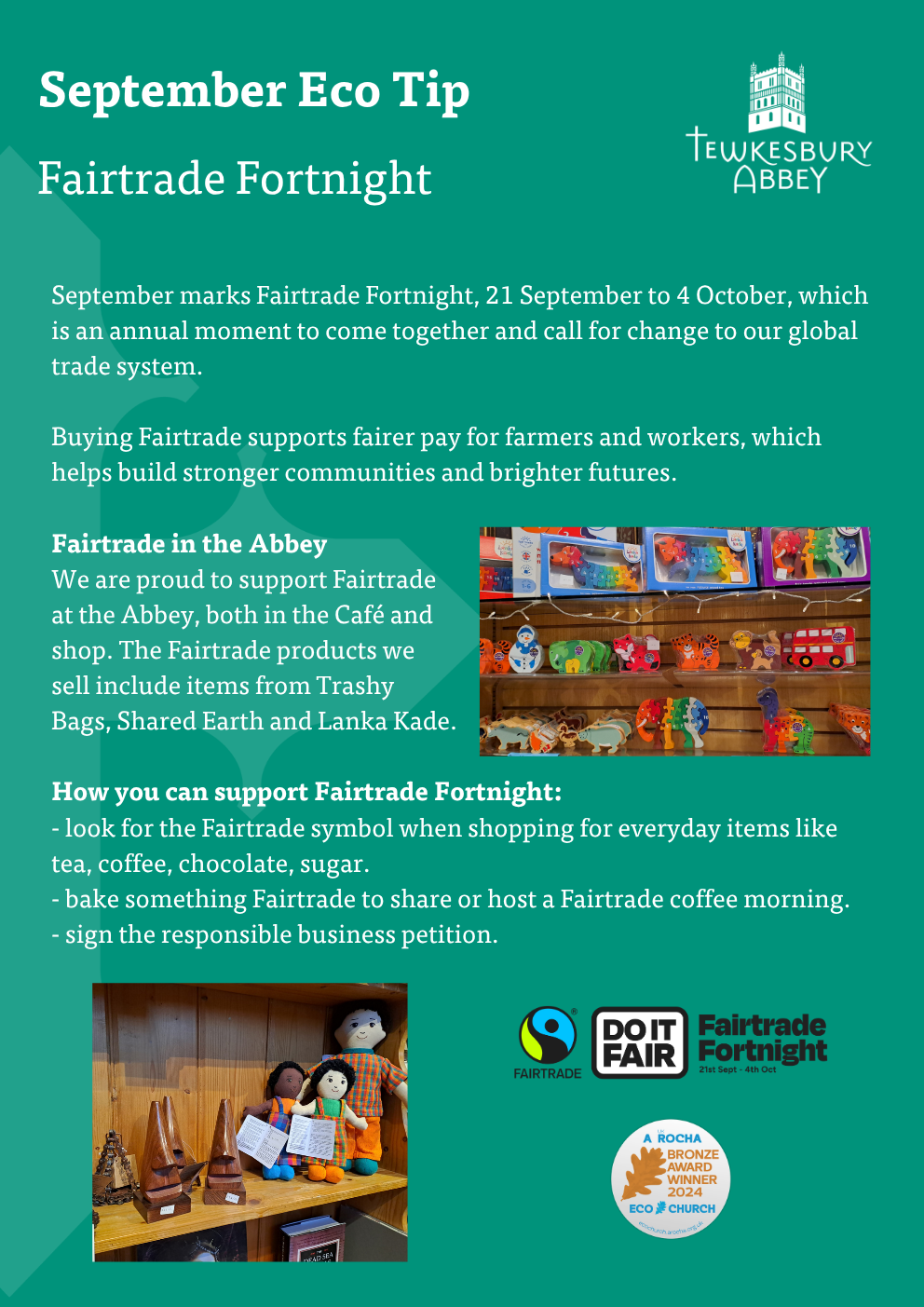 September Eco Tip poster.